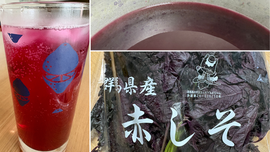 お肌と身体を潤す、自家製紫蘇ジュースを作ってみました